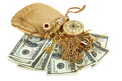 money and jewellery